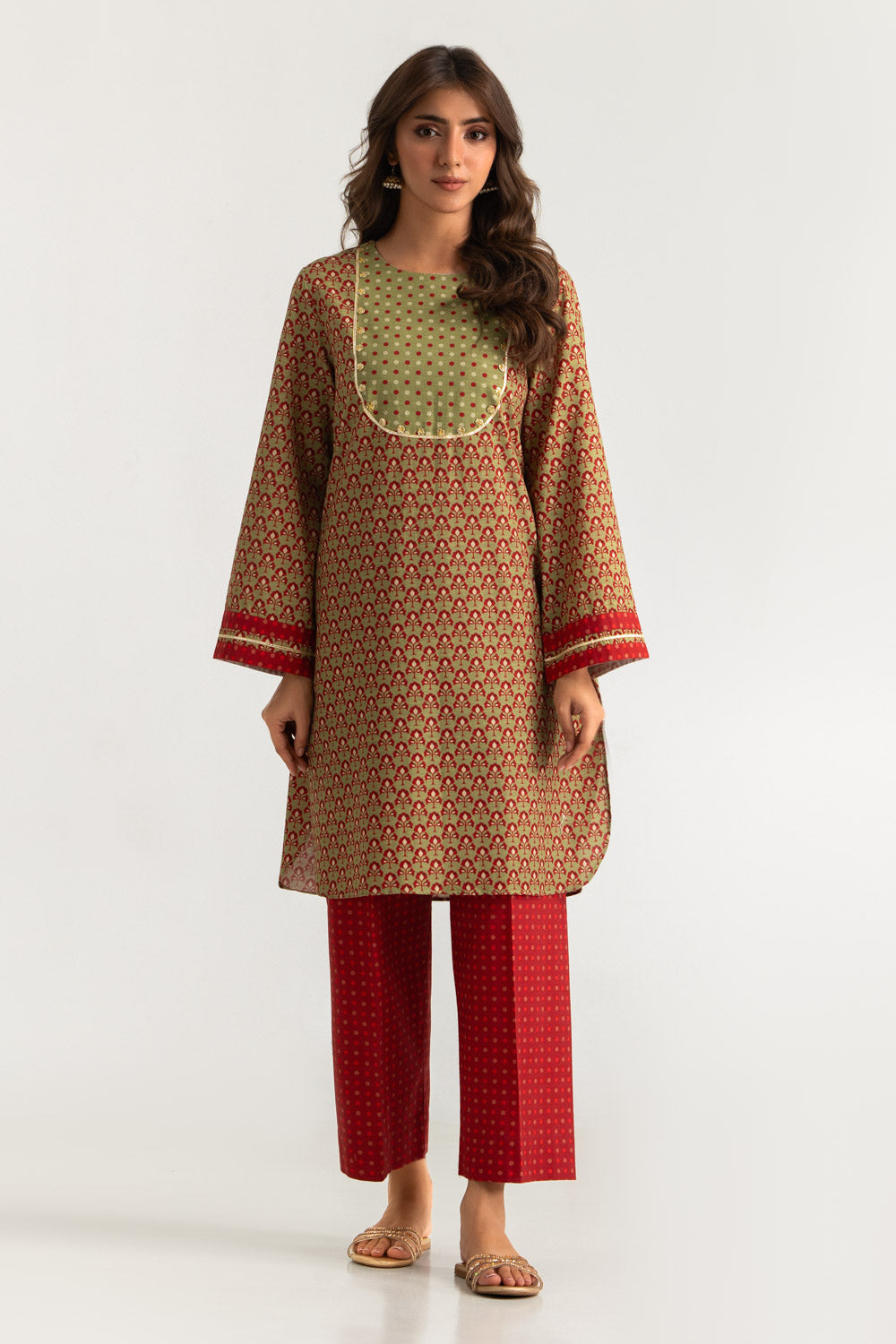 Khaddar Slub Printed Co-Ord Set
