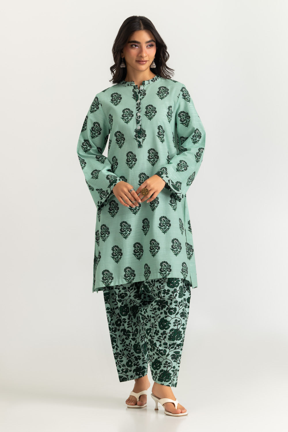 Khaddar Slub Printed Co-Ord Set