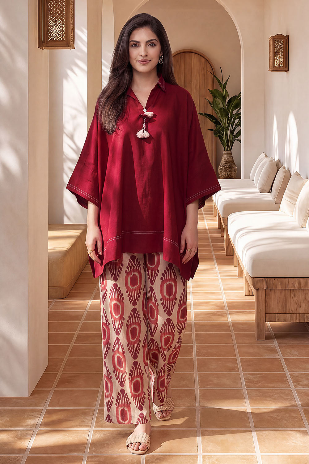 Khaddar Slub Printed Co-Ord Set