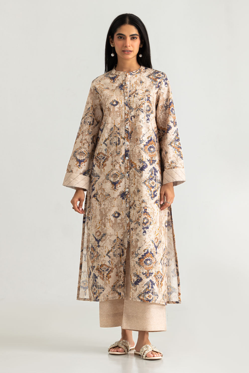 Khaddar Slub Printed Co-Ord Set
