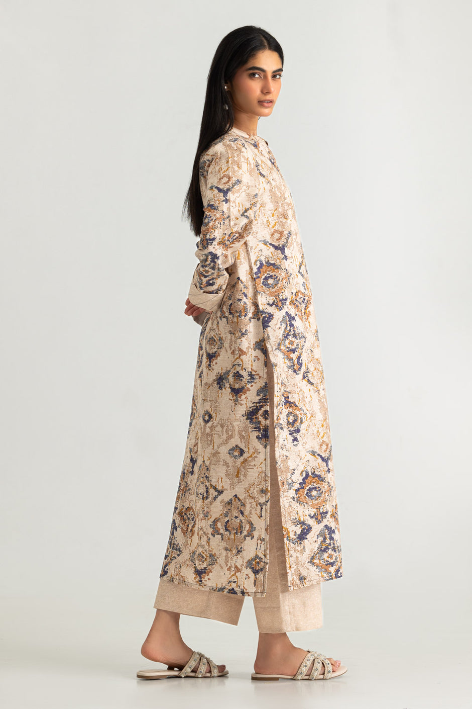 Khaddar Slub Printed Co-Ord Set