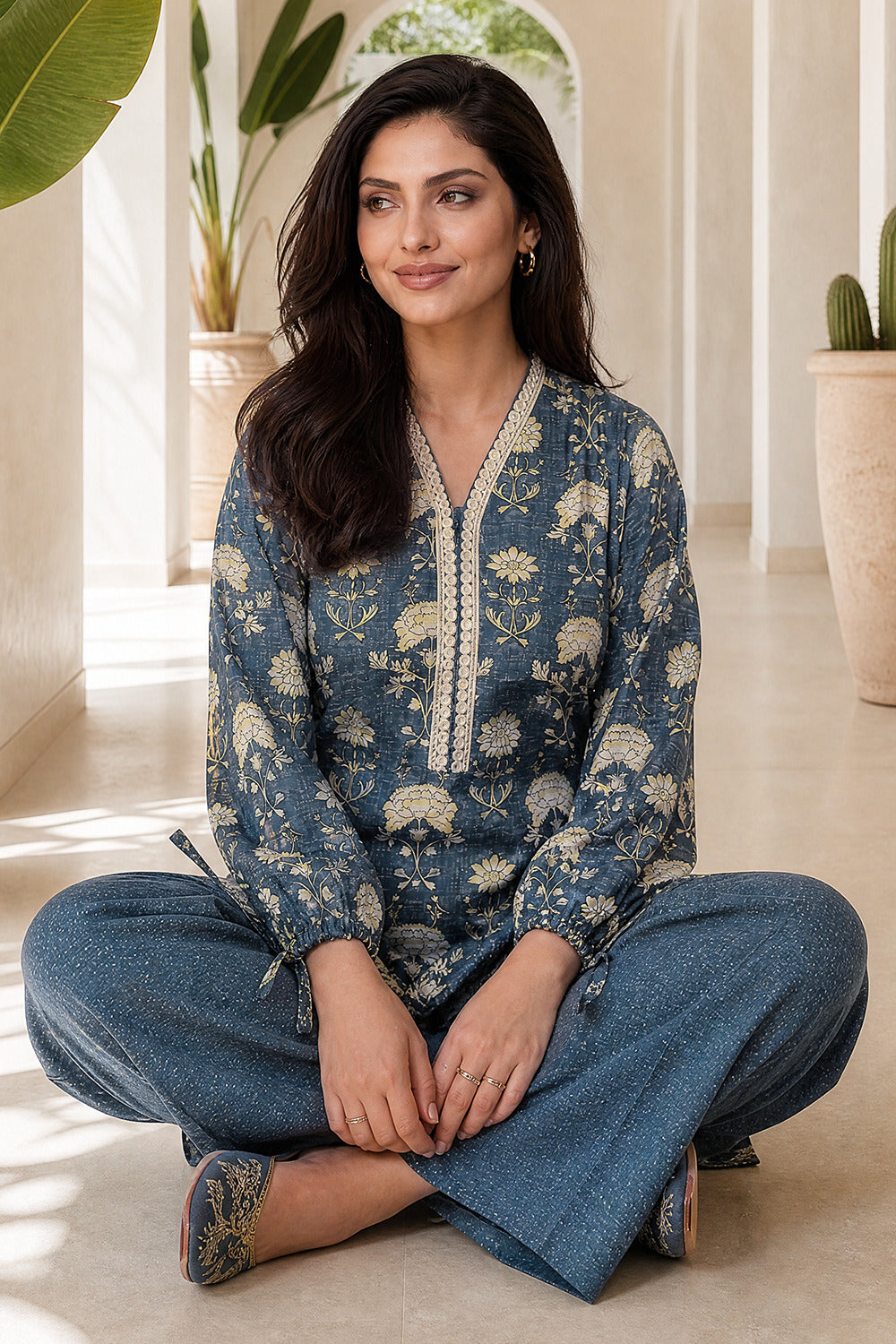 Khaddar Slub Printed Co-Ord Set