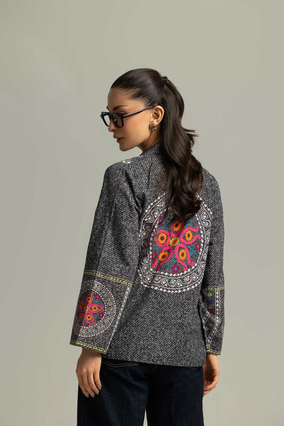 Khaddar Slub Printed Waistcoat