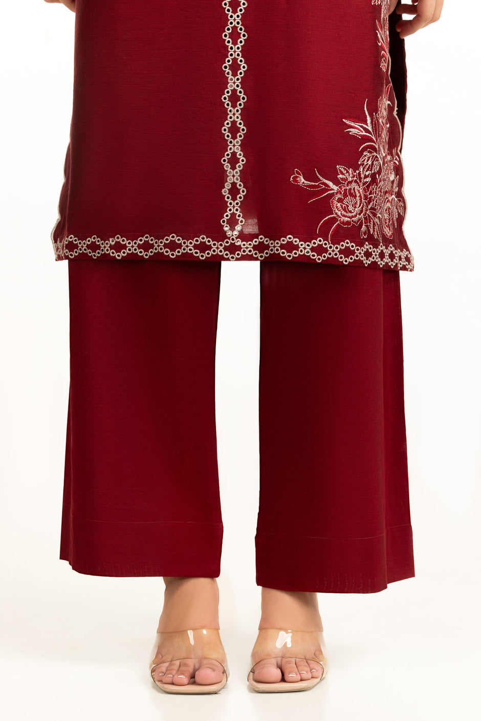 Khaddi Net Embroidered Co-Ord Set
