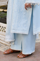 3 Piece Embroidered Lawn Suit with Lacquer Printed Chiffon Dupatta BM-62016