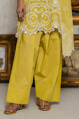 3 Piece Embroidered Lawn Suit with Lacquer Printed Chiffon Dupatta BM-62019