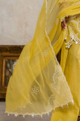 3 Piece Embroidered Lawn Suit with Lacquer Printed Chiffon Dupatta BM-62019