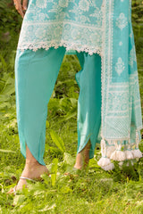 3 Piece Lacquer Printed Lawn Suit with Lace and Dupatta CL-52437