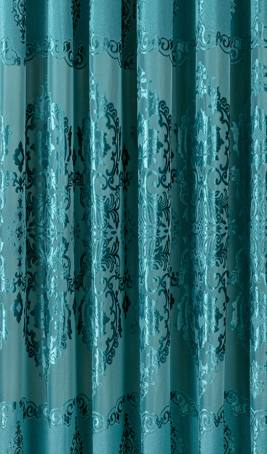Lake Blue Chenille Curtain