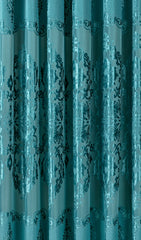 Lake Blue Chenille Curtain