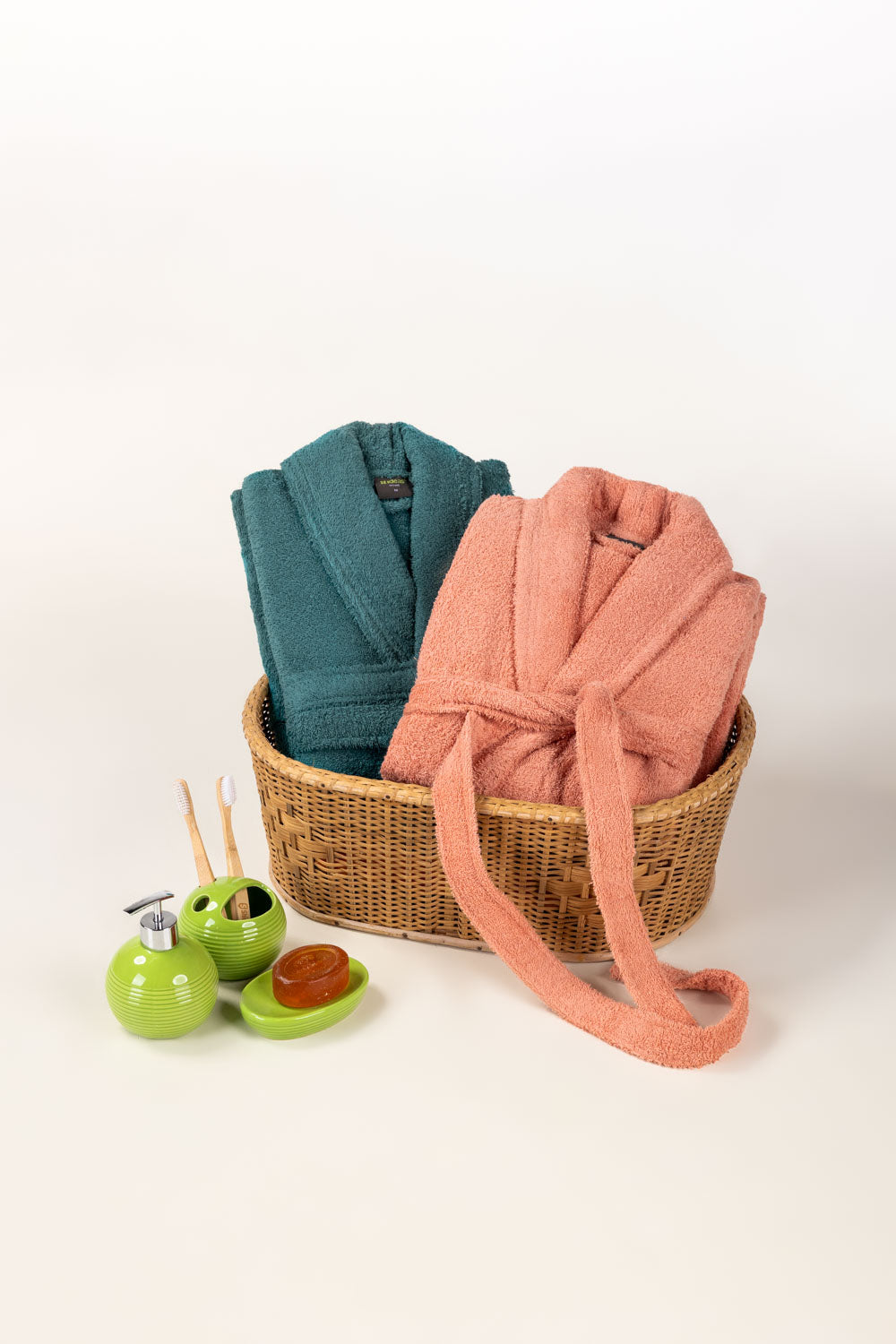 Lapis Combed Bathrobe
