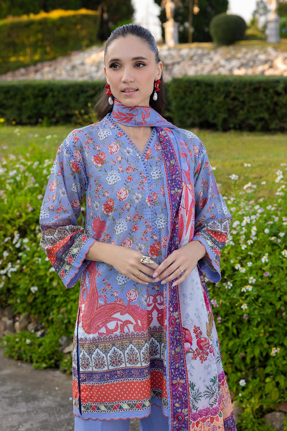 3 PIece Printed Lawn Suit