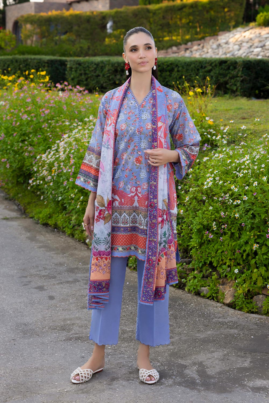 3 PIece Printed Lawn Suit