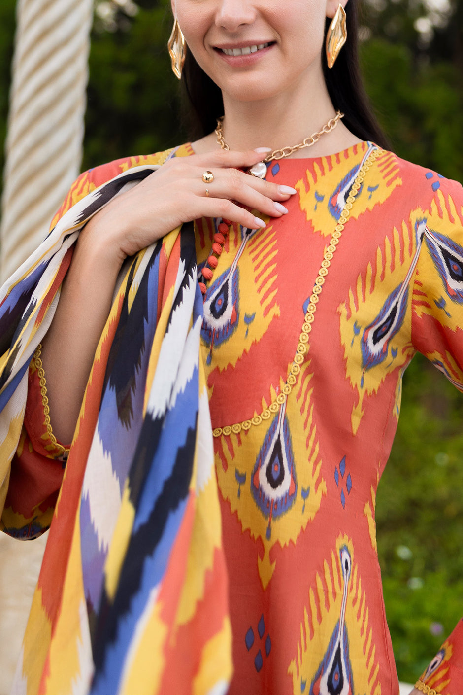 3 PIece Printed Lawn Suit