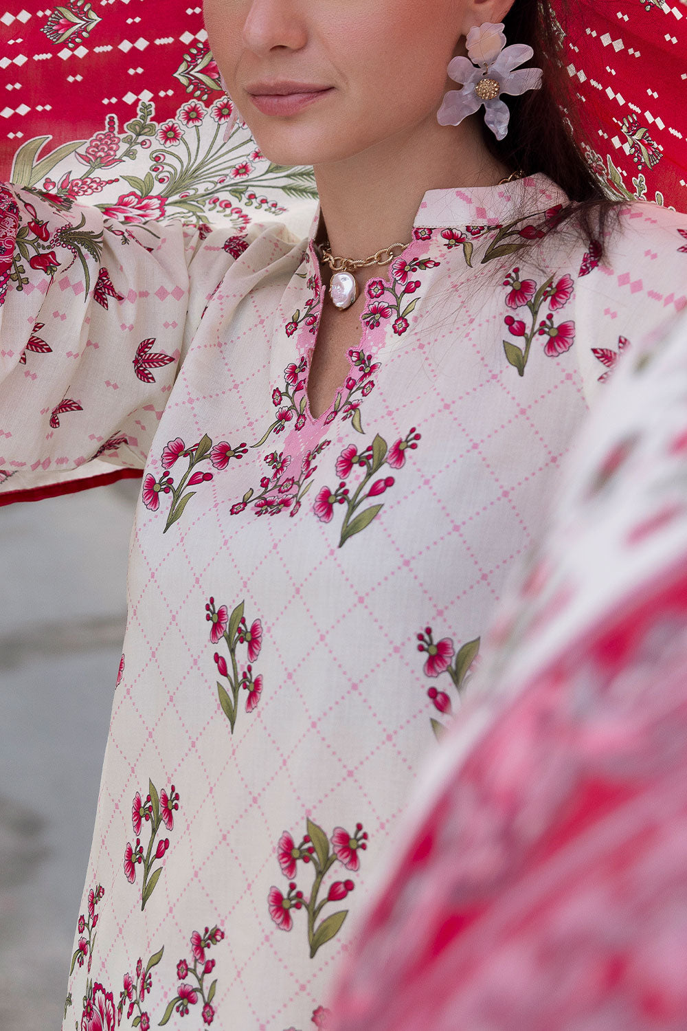 3 PIece Printed Lawn Suit
