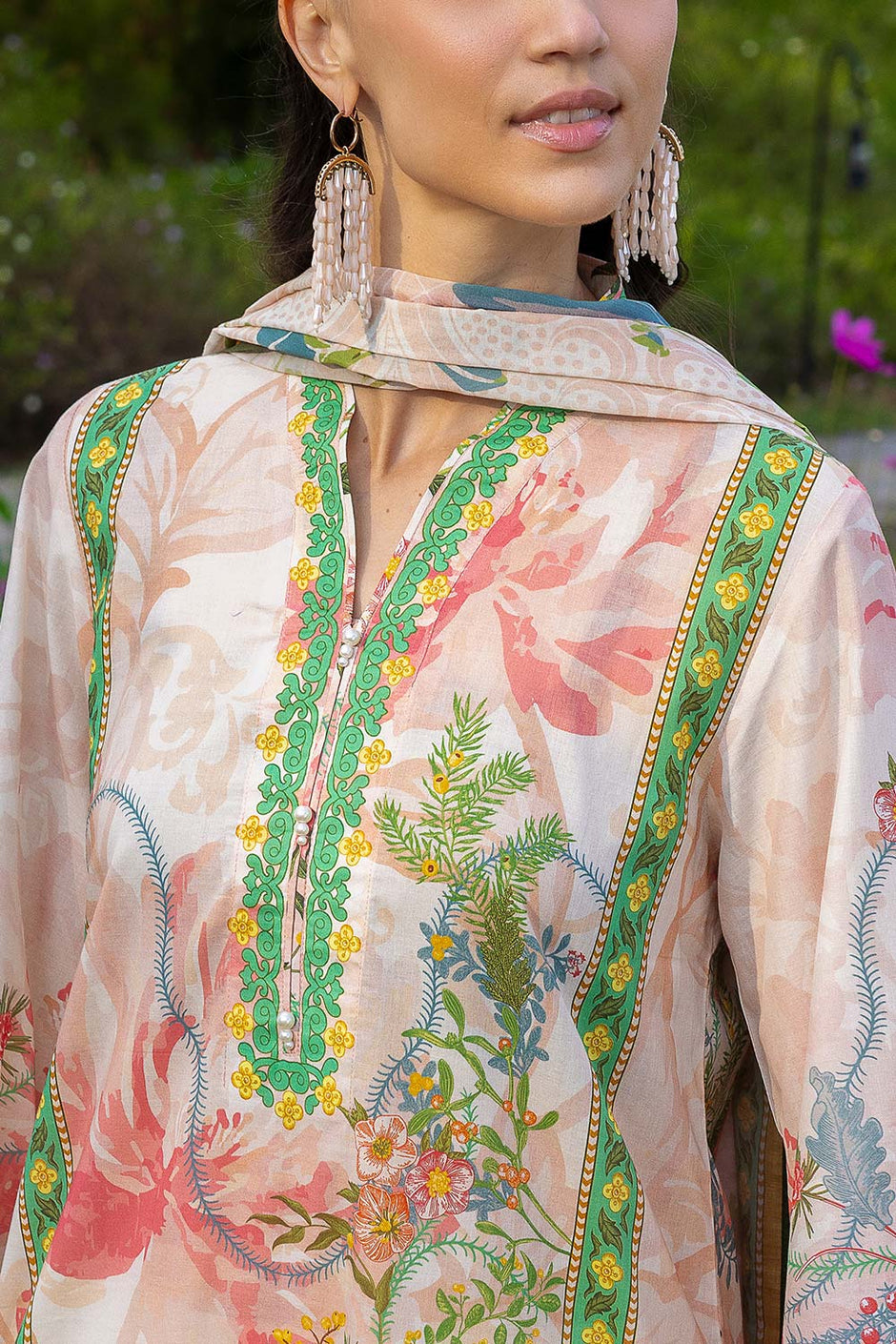 3 PIece Printed Lawn Suit