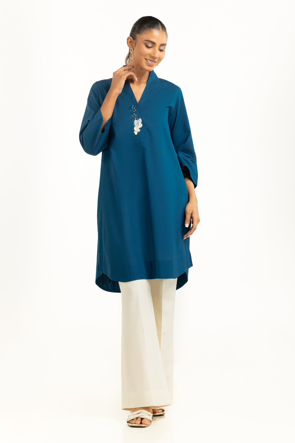Lawn Embroidered Shirt IUSTK-1314