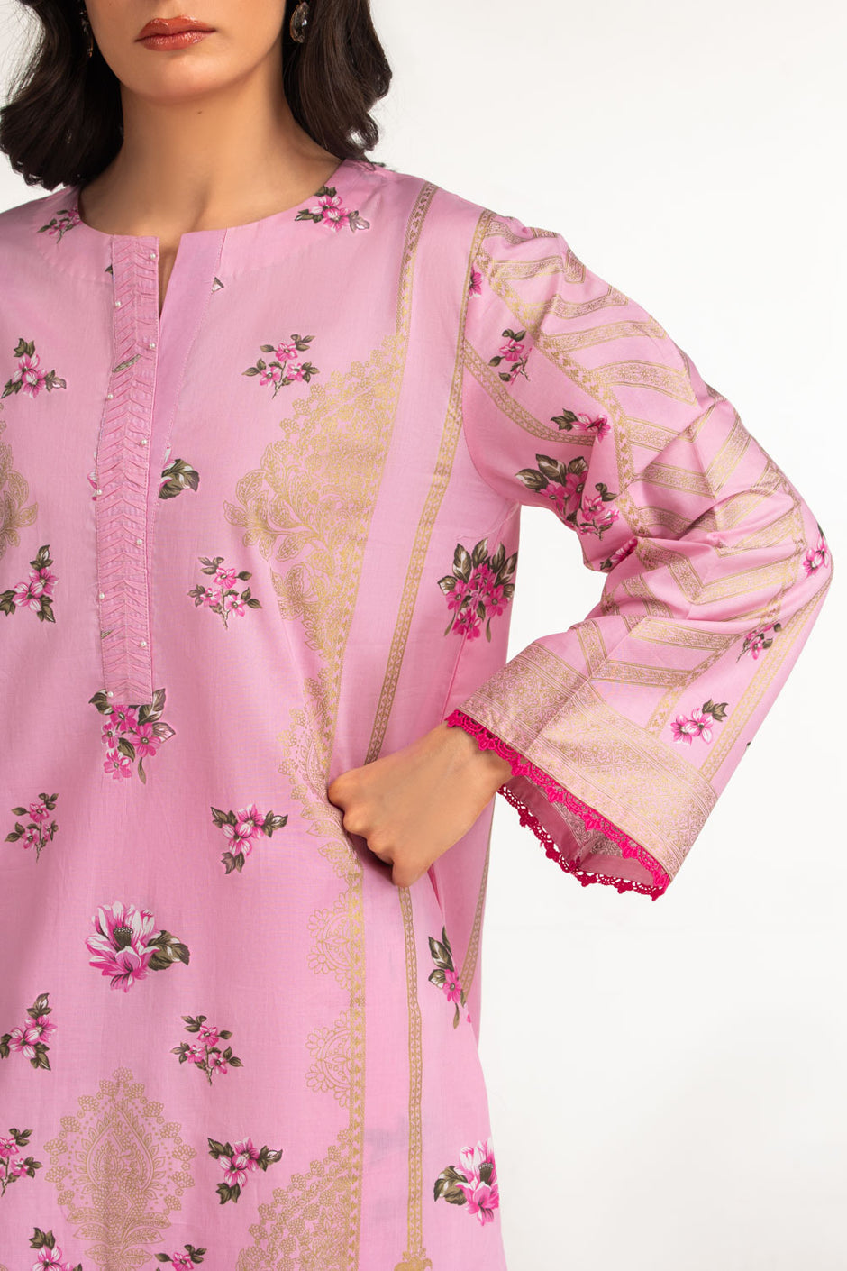 Lawn Gold Printed Co-Ord Set