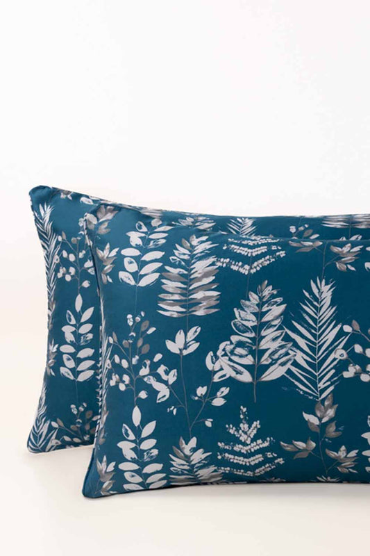 Leaf Imprint T-200 Pillow Cover Set