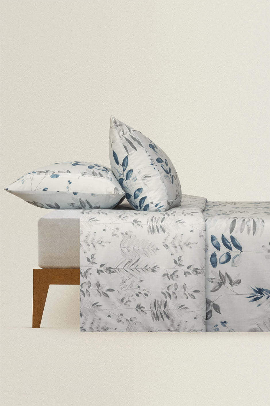 Leaf Imprint T-200 Quilt Cover Set