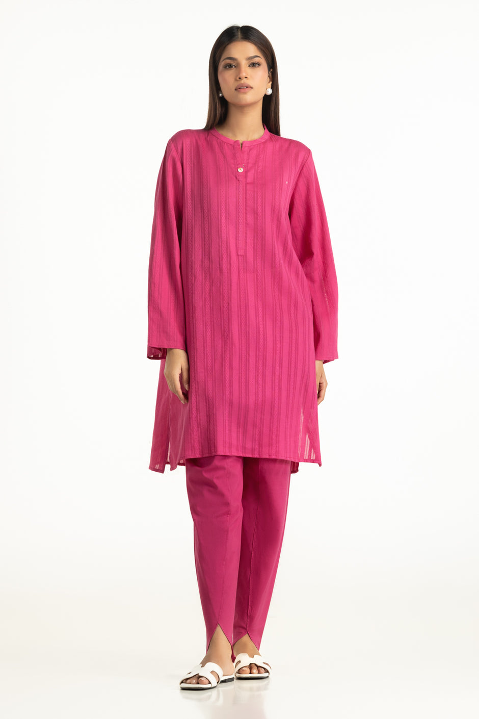 Leno Dyed Shirt And Cambric Trouser IPST-77623