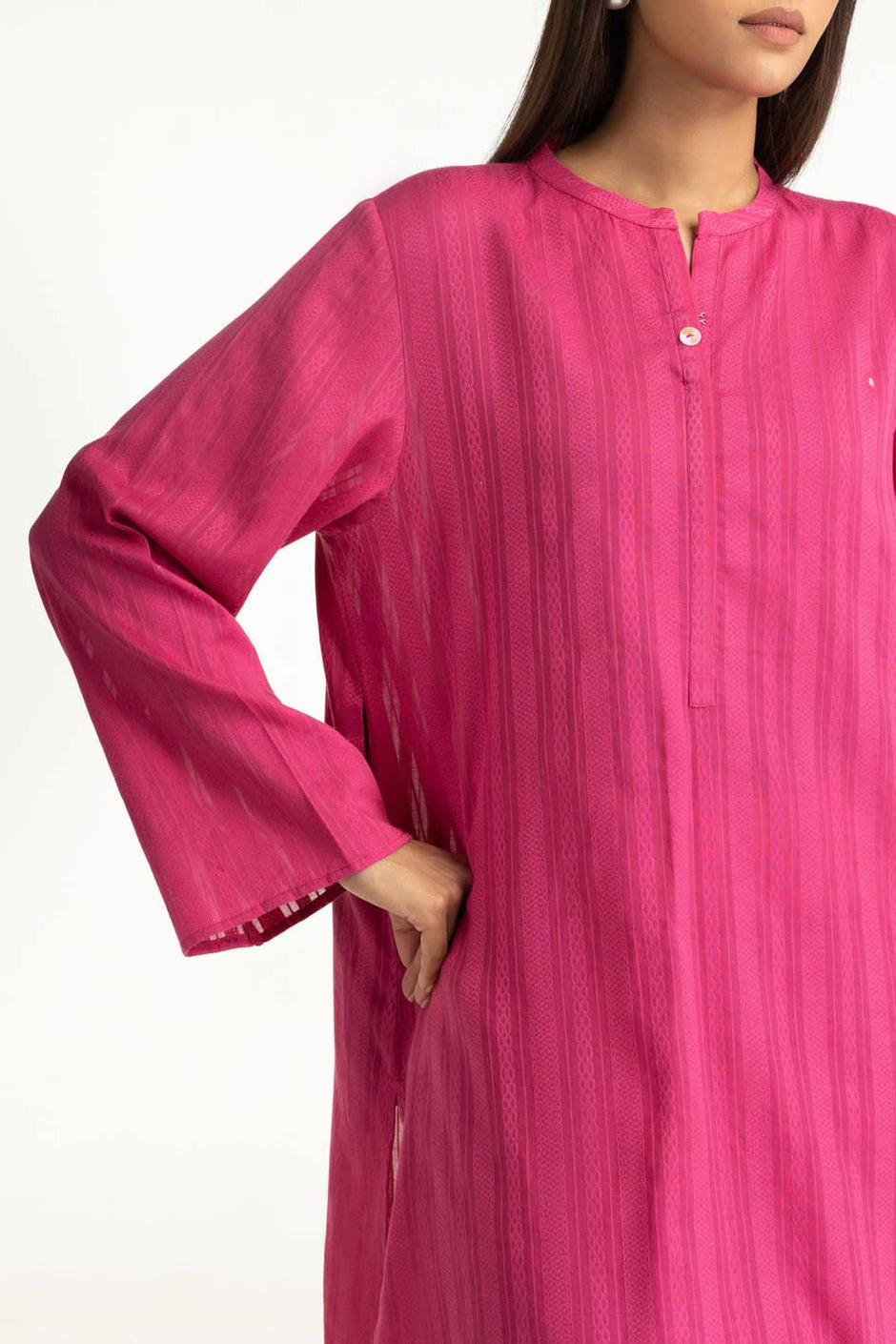 Leno Dyed Shirt And Cambric Trouser IPST-77623