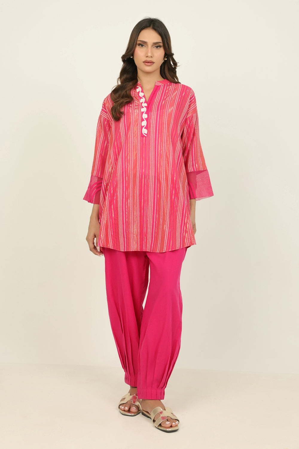 Leno Kara Dyed Shirt And Cambric Trouser