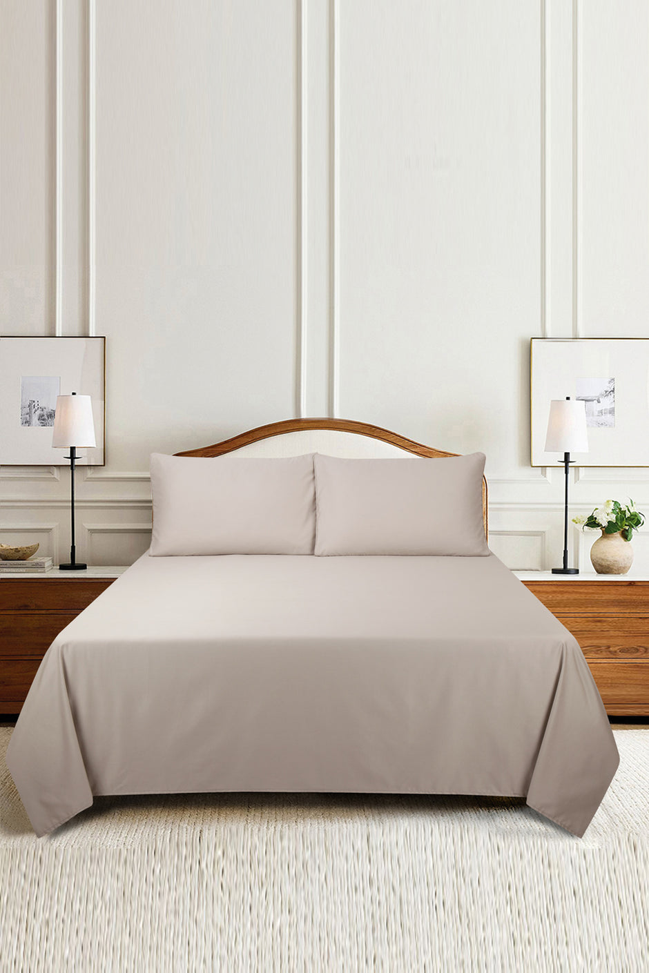 Lilac Ash T-600 Bed Sheet Set