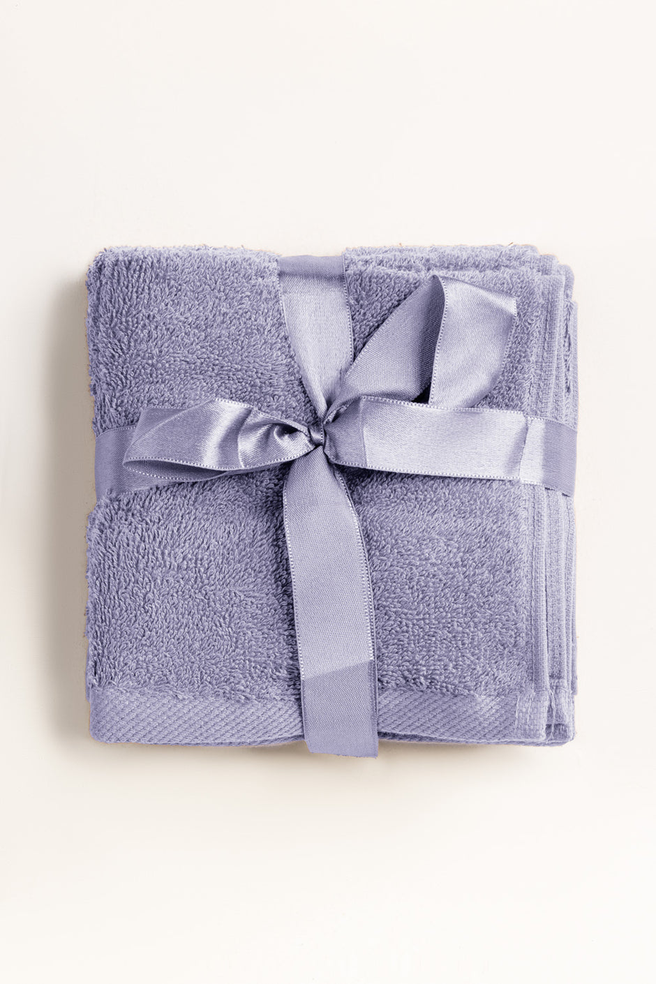 Lilac Ice 4 Pcs Combed Face Towel Set