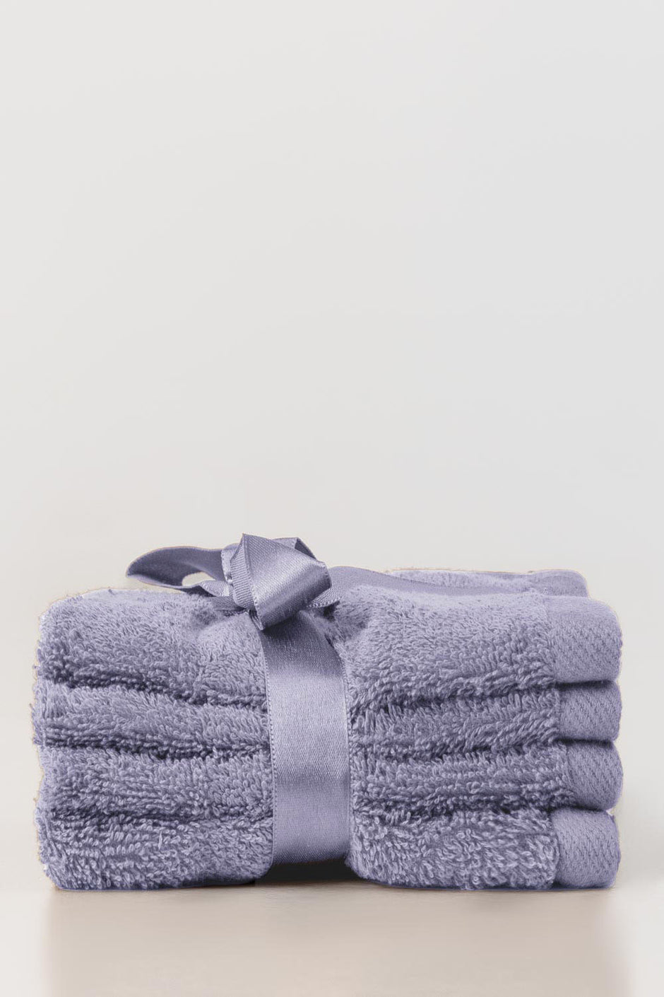 Lilac Ice 4 Pcs Combed Face Towel Set