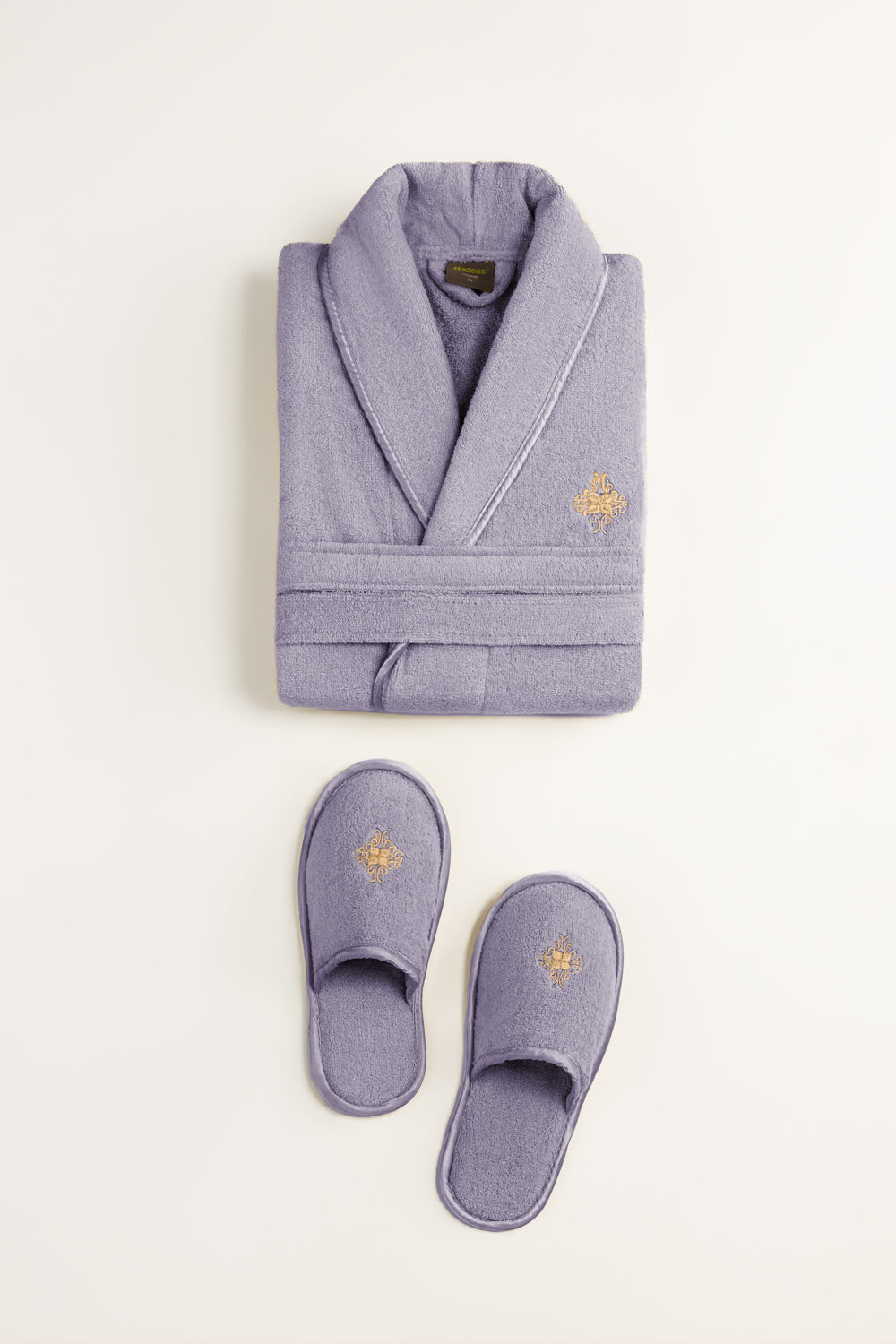 Lilac Ice Velour Bathrobe