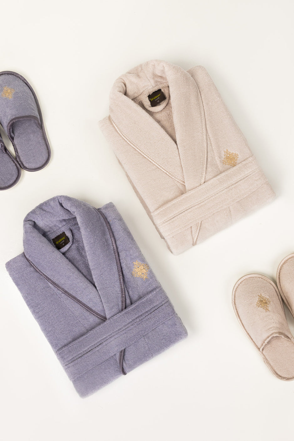 Lilac Ice Velour Bathrobe
