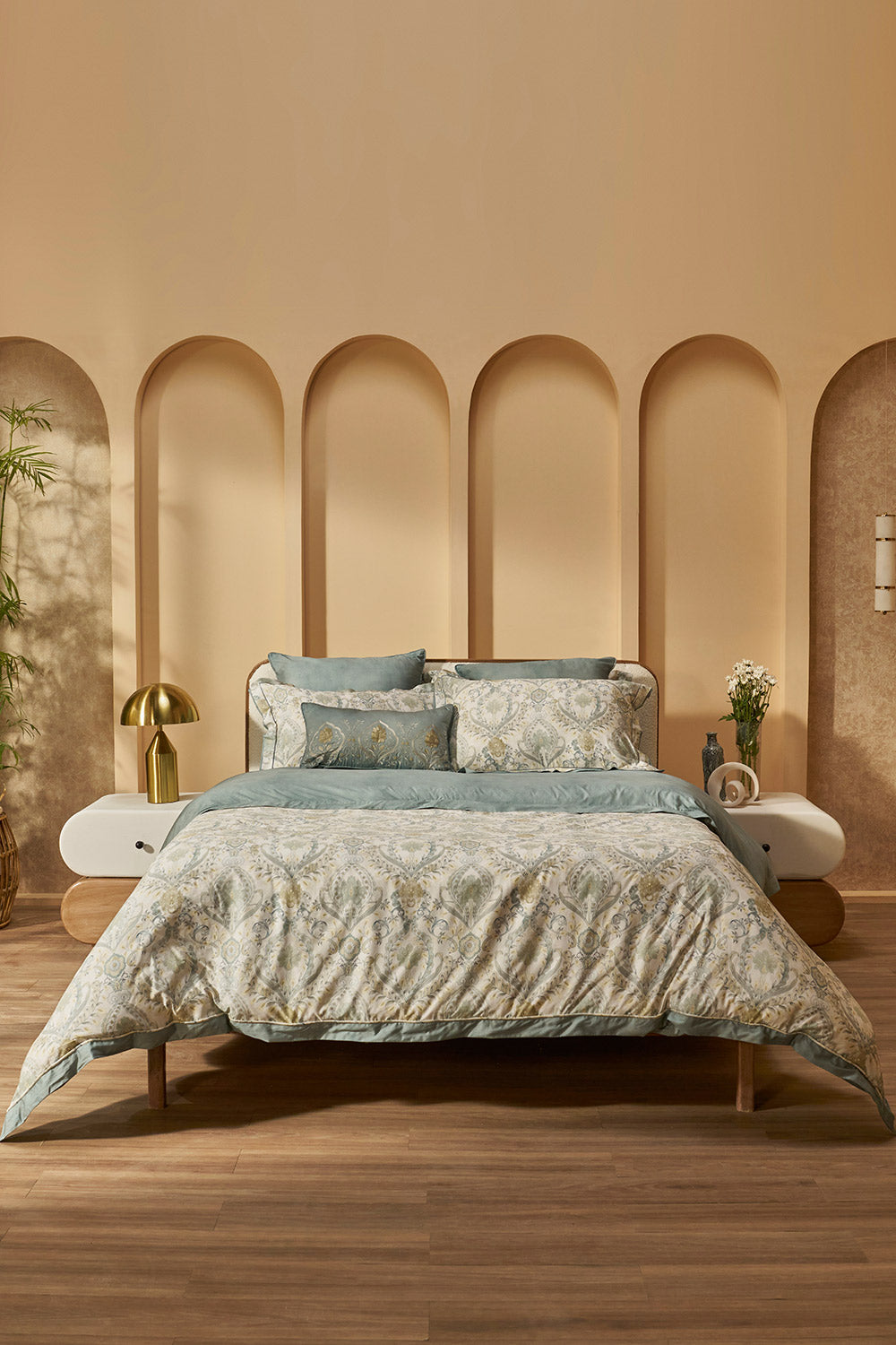Lumiere Damask Quilt Cover Set