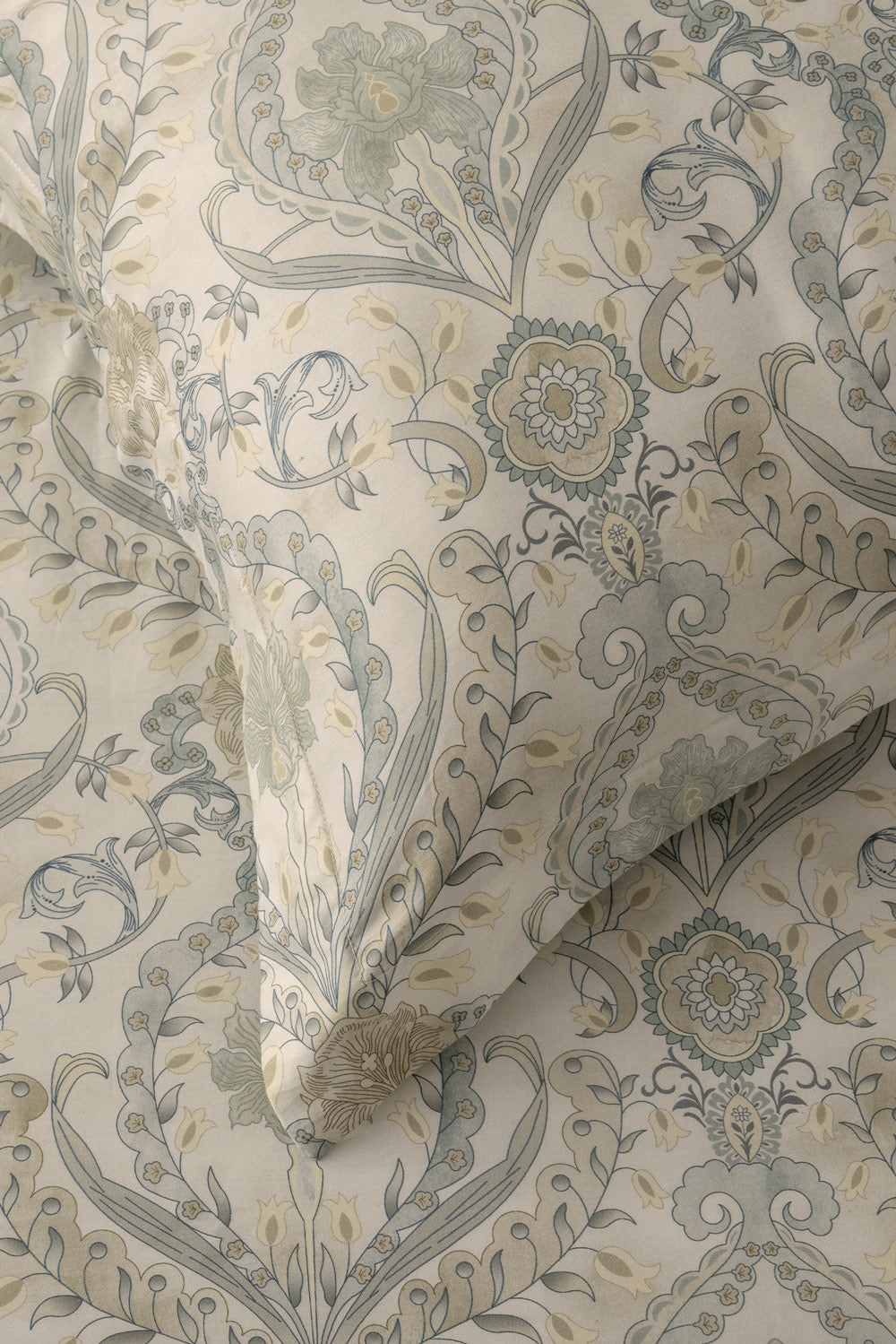 Indus Valley Cotton Lumiere Damask Bed Sheet Set