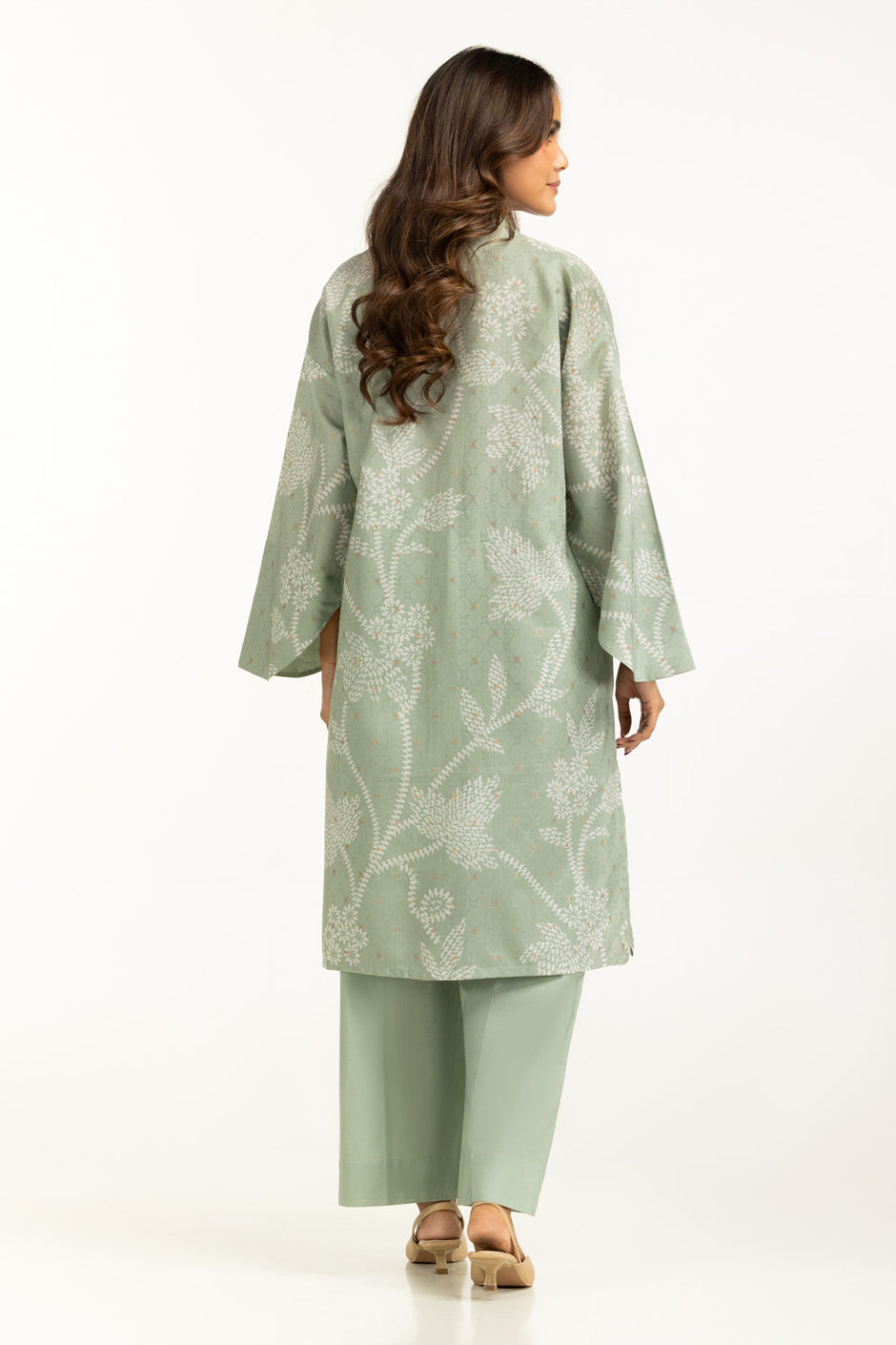 Lurex Jacquard Printed Co-Ord Set