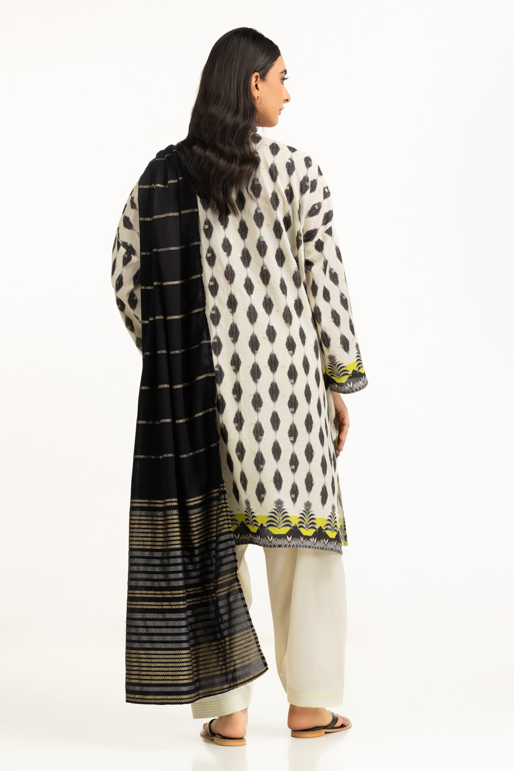 Lurex Jacquard Printed suit