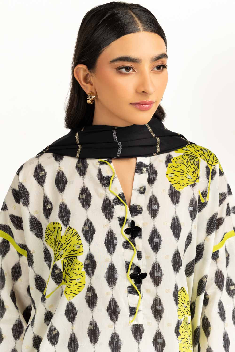 Lurex Jacquard Printed suit
