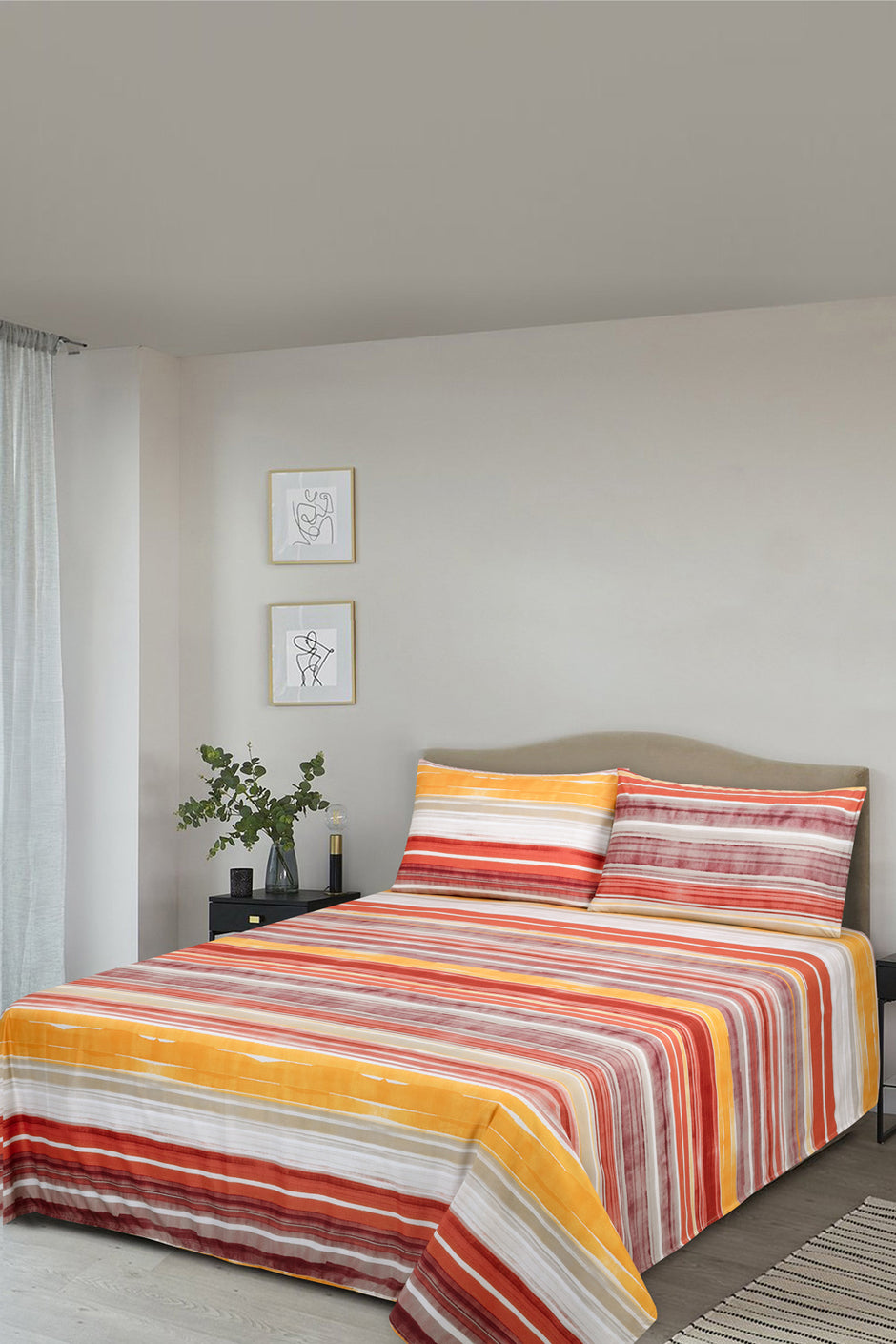 MFJP-020 Printed Bed Sheet Set