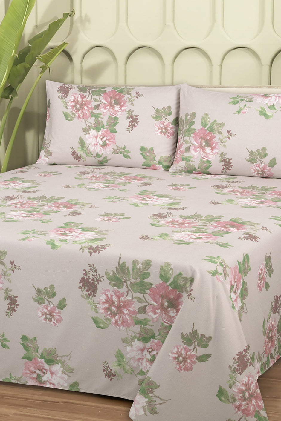 Linen Collection Printed Bed Sheet Set