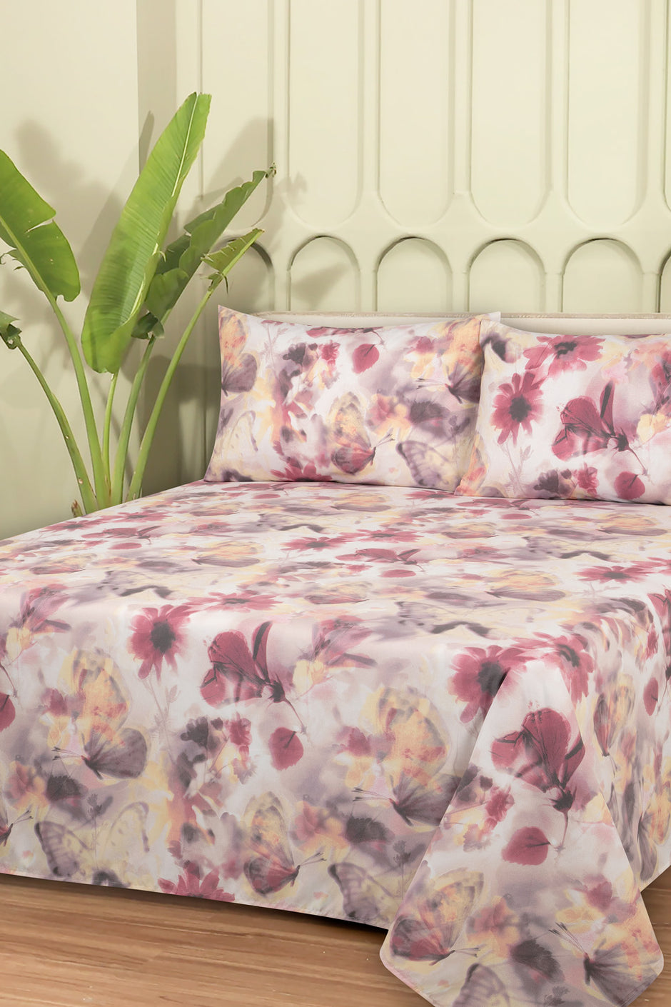 Linen Collection MFJP Printed Bed Sheet Set