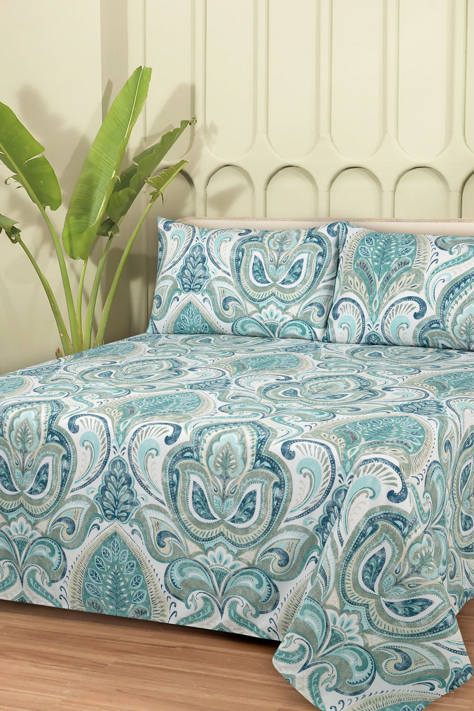 Linen Collection MFJP Printed Bed Sheet Set
