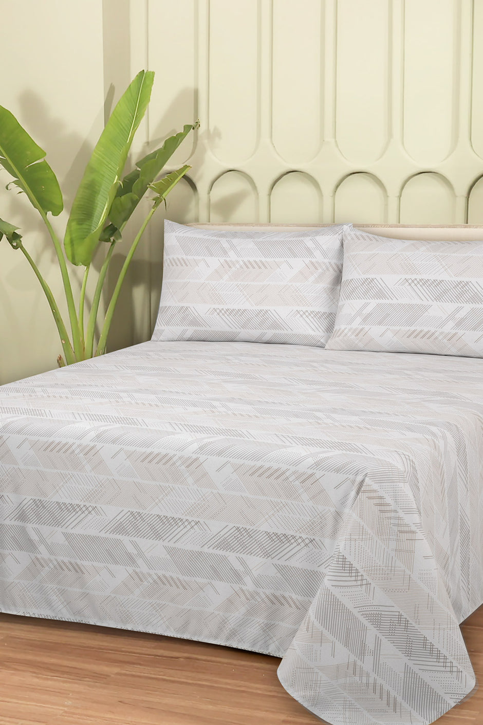Linen Collection MFJP Printed Bed Sheet Set