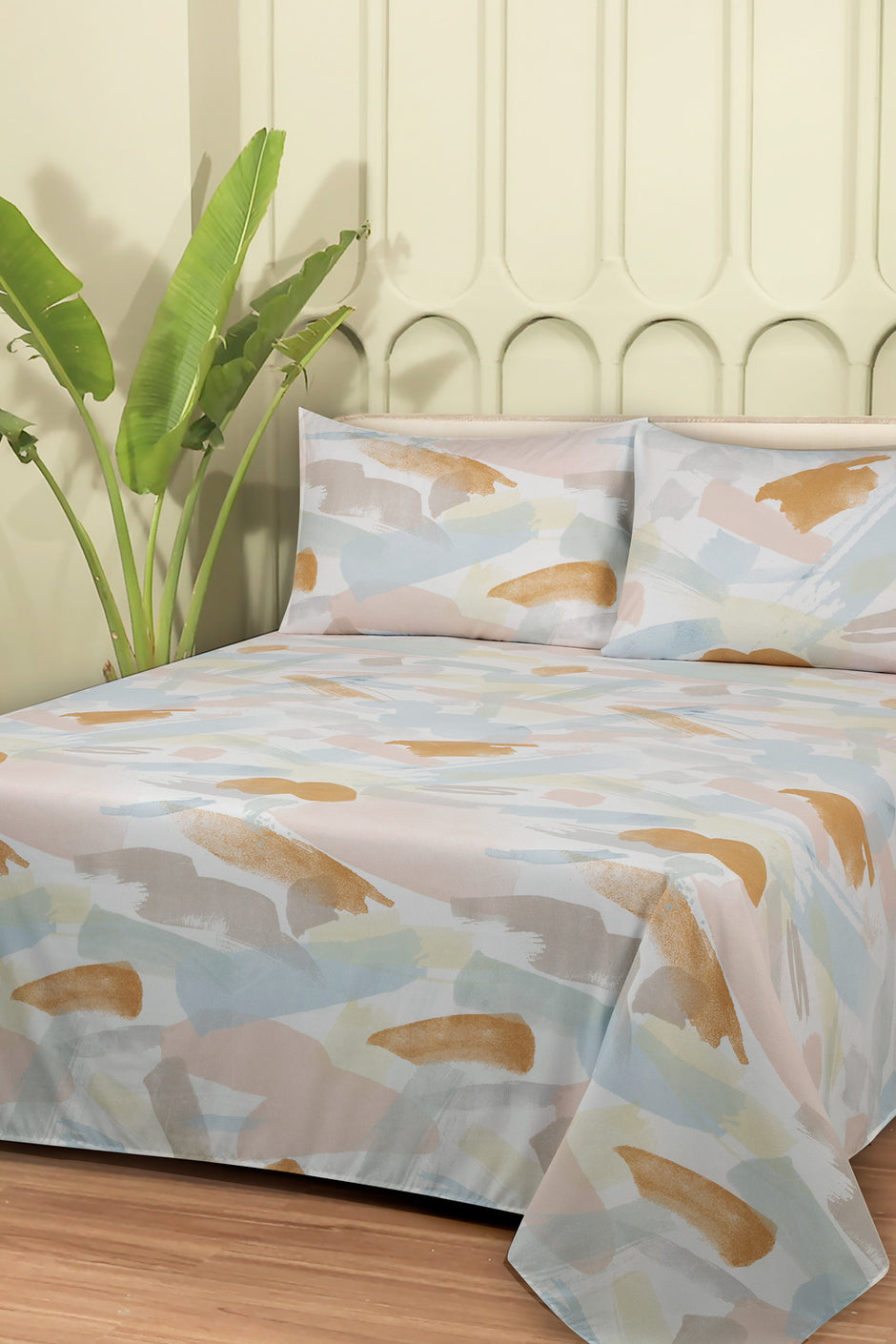 Linen Collection MFJP Printed Bed Sheet Set