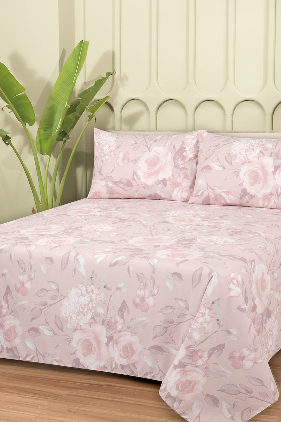 Linen Collection MFJP Printed Bed Sheet Set