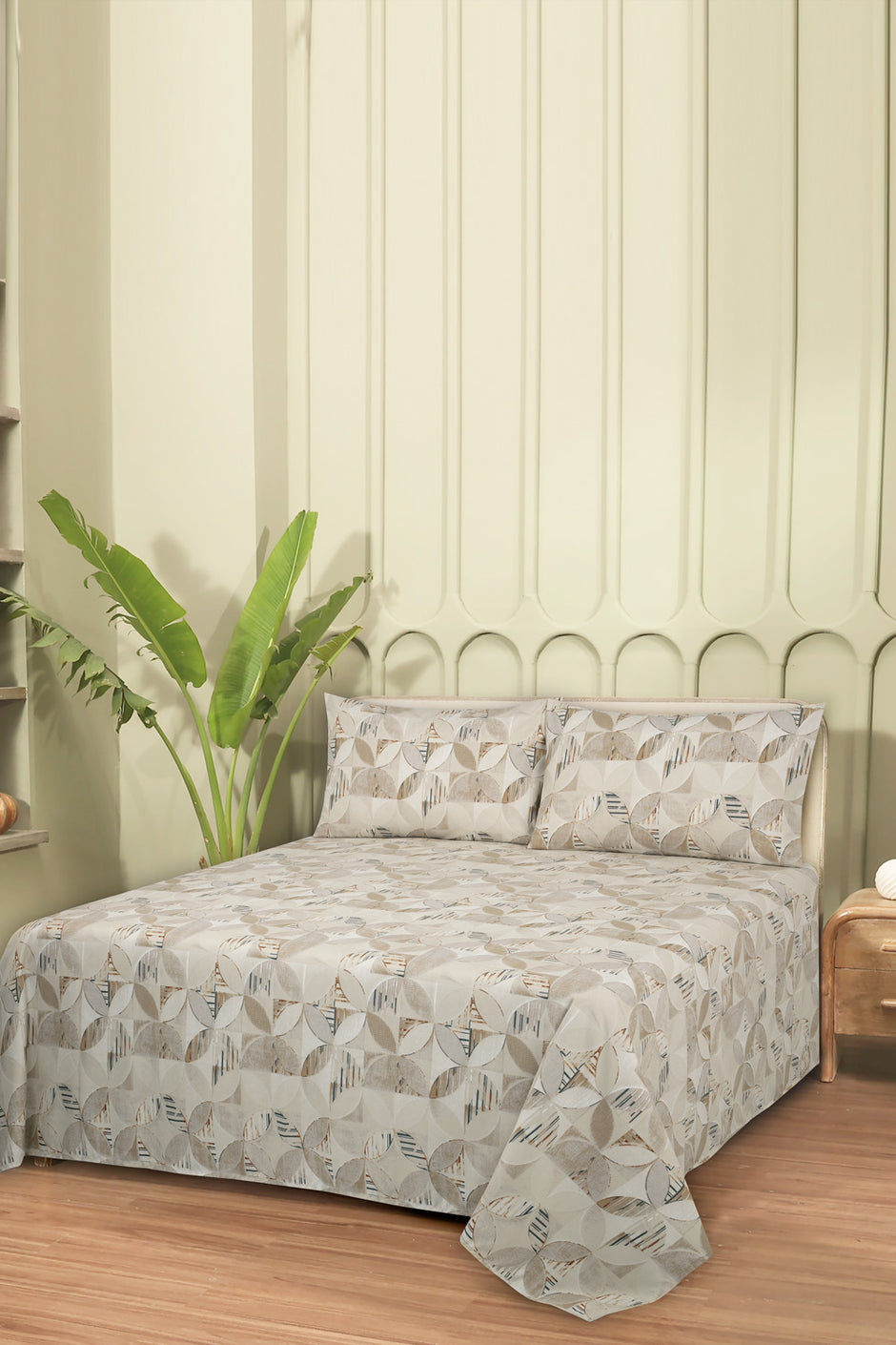 Linen Collection MFJP Printed Bed Sheet Set