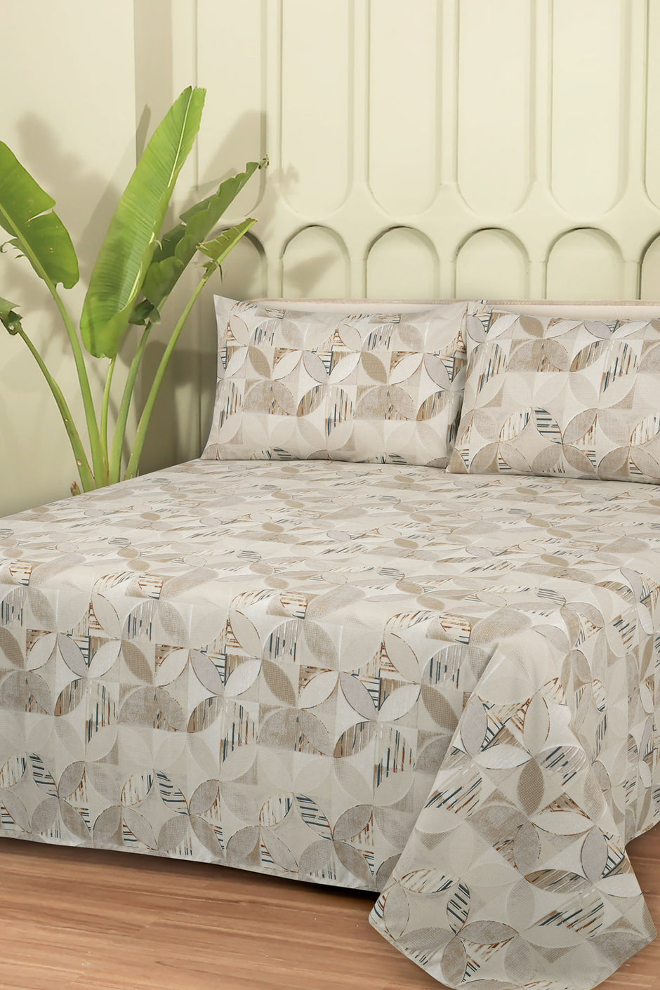 Linen Collection MFJP Printed Bed Sheet Set