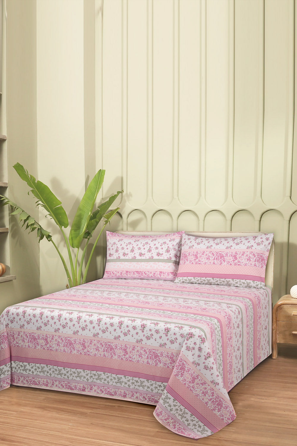 Linen Collection MFJP Printed Bed Sheet Set