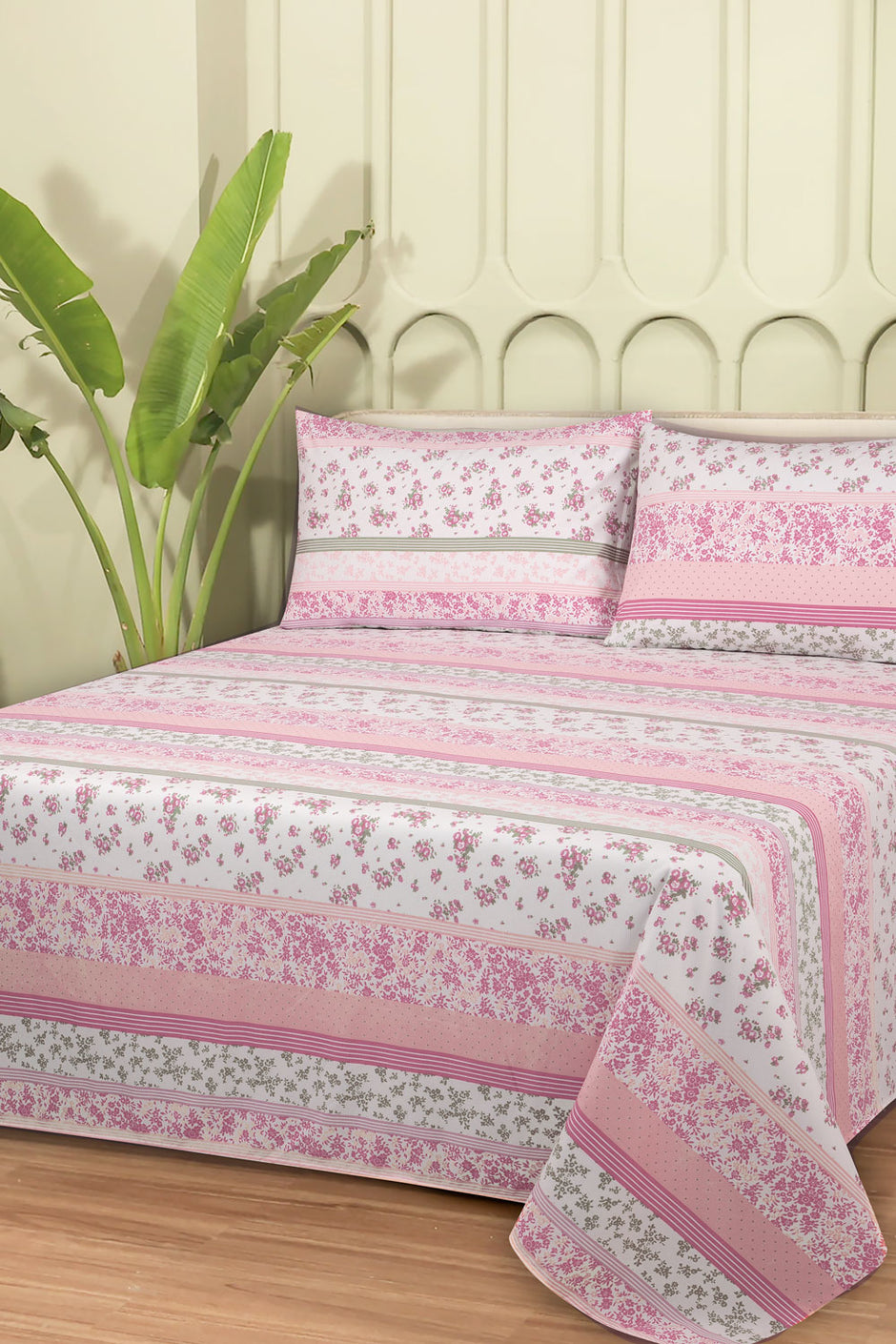 Linen Collection MFJP Printed Bed Sheet Set