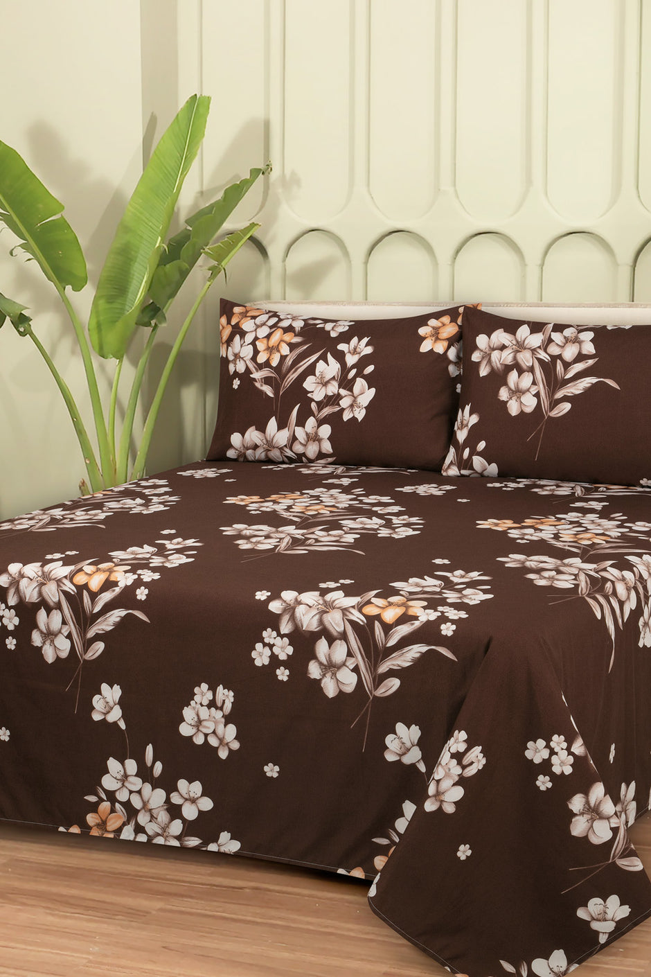 Linen Collection MFJP Printed Bed Sheet Set