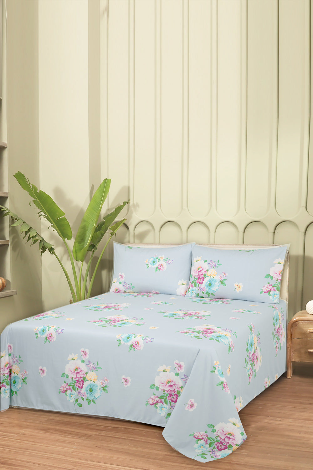 Linen Collection MFJP Printed Bed Sheet Set